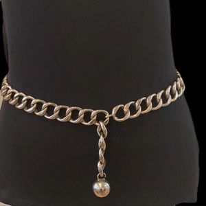 Vintage Chanel chain link belt.